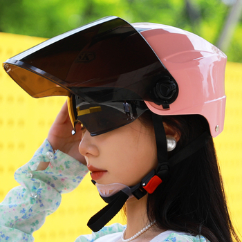 Cască semi-jet pentru motociclete electrice, ABS, certificat 3C, vară, pentru navetă