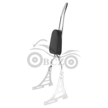 BCZMT 883 Pointed Bow Backrest pentru motocicletă cu suport de bagaje spate și spătar pentru pasager, Harley-Davidson 883 XL1200 (2004–2013)