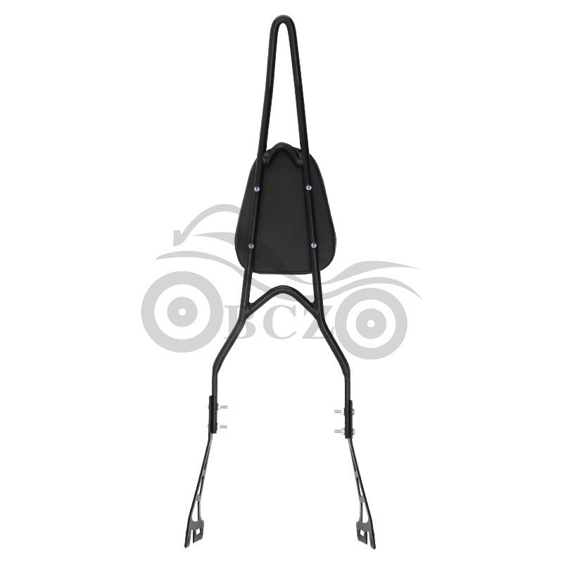 BCZMT 883 Pointed Bow Backrest pentru motocicletă cu suport de bagaje spate și spătar pentru pasager, Harley-Davidson 883 XL1200 (2004–2013)