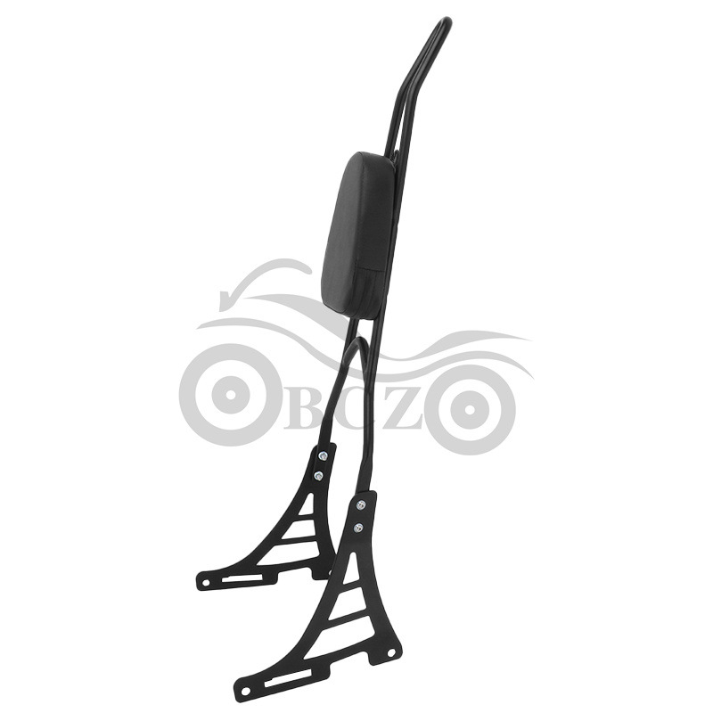 BCZMT 883 Pointed Bow Backrest pentru motocicletă cu suport de bagaje spate și spătar pentru pasager, Harley-Davidson 883 XL1200 (2004–2013)