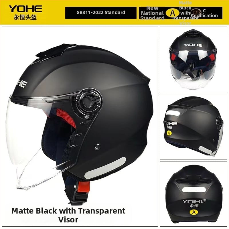 Casca Eternal 877, material ABS, cască pentru motocicletă 3/4, certificare GB811-2022A, cod 3C 2023011105581693, potrivită pentru motociclete electrice
