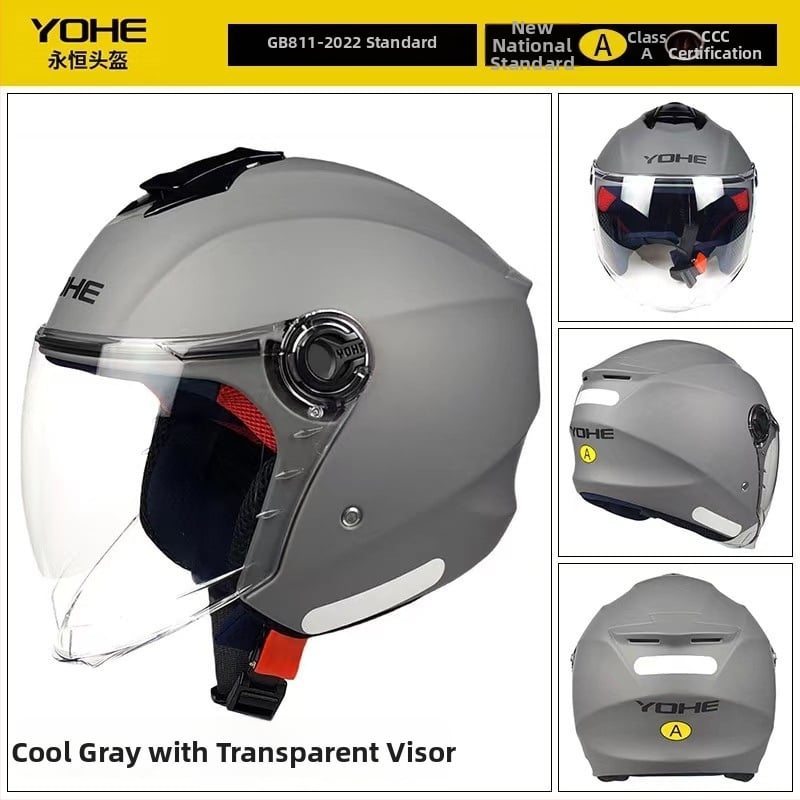 Casca Eternal 877, material ABS, cască pentru motocicletă 3/4, certificare GB811-2022A, cod 3C 2023011105581693, potrivită pentru motociclete electrice