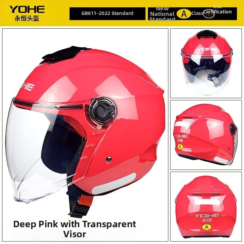 Casca Eternal 877, material ABS, cască pentru motocicletă 3/4, certificare GB811-2022A, cod 3C 2023011105581693, potrivită pentru motociclete electrice