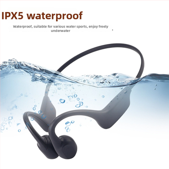 Bezdrôtové slúchadlá s kosťovým vedením na behanie, s háčikom na ucho, Bluetooth 5.4, IPX5, výdrž batérie viac než 8 hodín