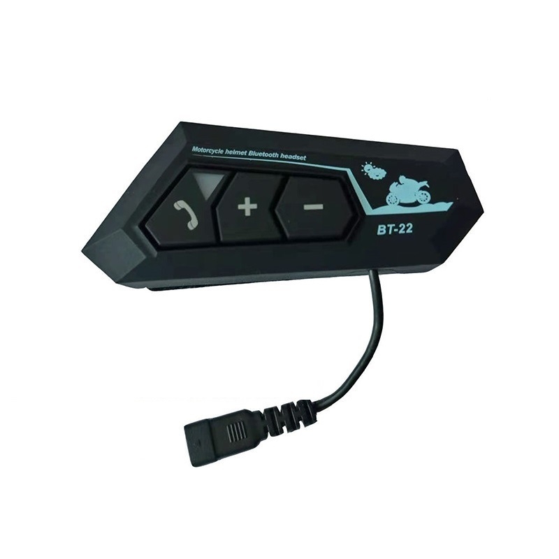 Bluetooth headset za motociklističku kacigu s 5.0, IPX5 vodootporan, više od 8 sati baterije, domet 10 m, stereo za obje uši