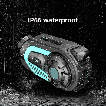 Prilba s Bluetooth kamerou pre motorku, interkom a záznam videa; dosah 1 km, Bluetooth 5.0, Qualcomm čip, 76 h výdrž batérie, stereo zvuk