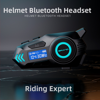 K09 real-time interkom pre prilbu s Bluetooth slúchadlom na motocykel s dlhou výdržou batérie