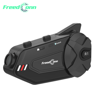 FREEDCONN Bluetooth slušalica za kacigu motocikla s NFC, glasovno upravljanje, Bluetooth 5.0, Qualcomm čip, višepovezivanje