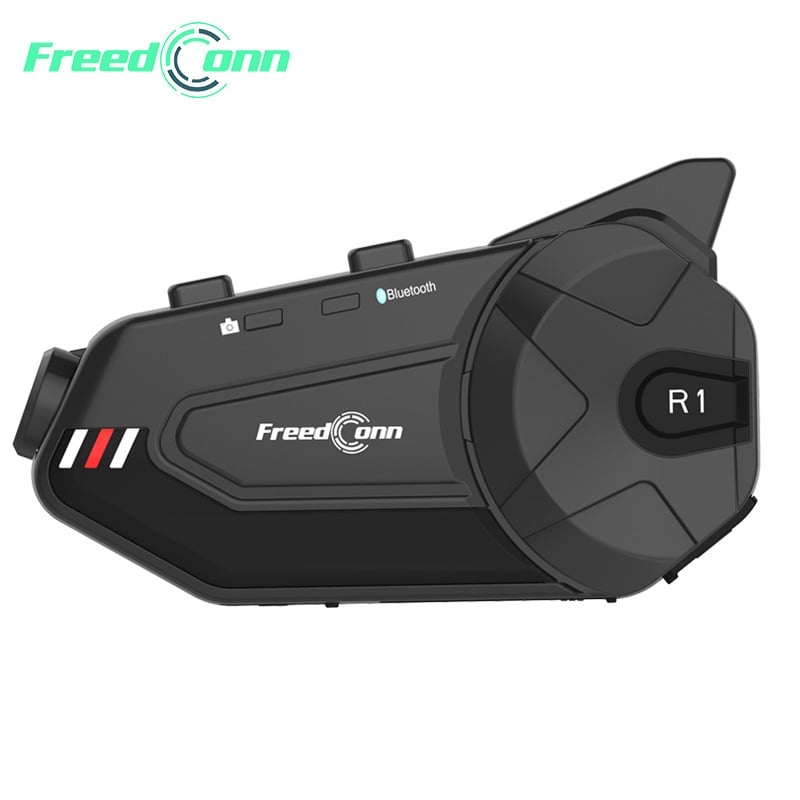 FREEDCONN Bluetooth slušalica za kacigu motocikla s NFC, glasovno upravljanje, Bluetooth 5.0, Qualcomm čip, višepovezivanje