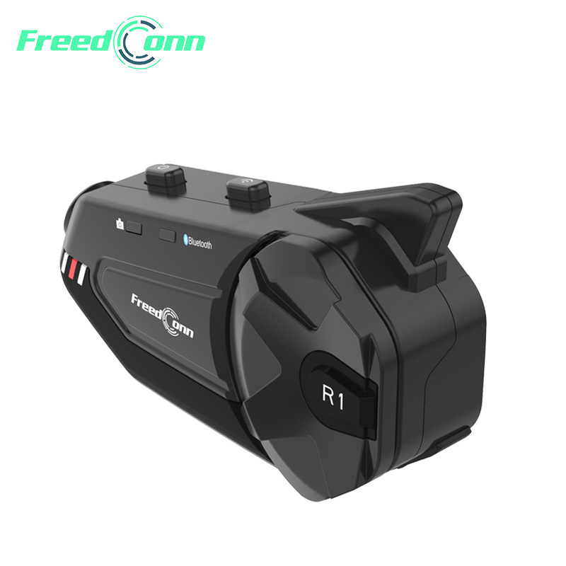 FREEDCONN Bluetooth slušalica za kacigu motocikla s NFC, glasovno upravljanje, Bluetooth 5.0, Qualcomm čip, višepovezivanje