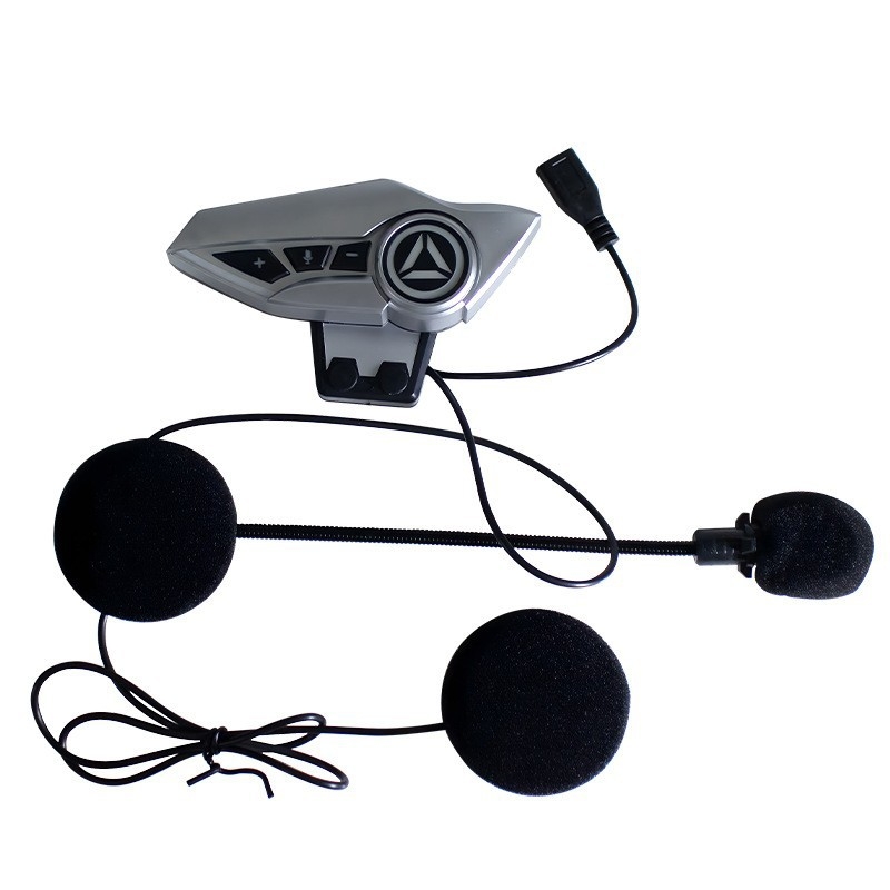 Bluetooth headset za kacigu motora, domet 100 m, Bluetooth 5.0, stereo za obje uši, trajanje baterije 4–8 sati