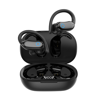 Bežične Bluetooth slušalice s držačem za uho (earhook), IPX7 vodootporne, TWS, zvuk visoke kvalitete, trajanje baterije 4–8 h, BT 5.4, domet do 10 m