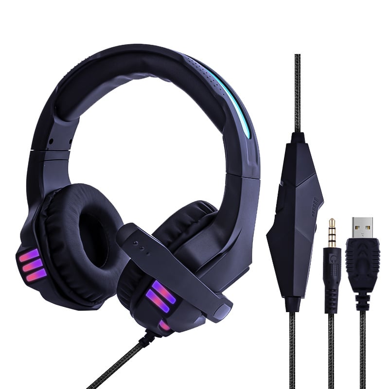 Žične gaming slušalice za nošenje na glavi, USB, 20-20000 Hz, mikrofon, model Lx-usb21