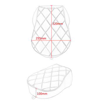 Pernă de piele pentru banchetă spate și geantă pentru Harley 883 (XL1200) – BCZMT