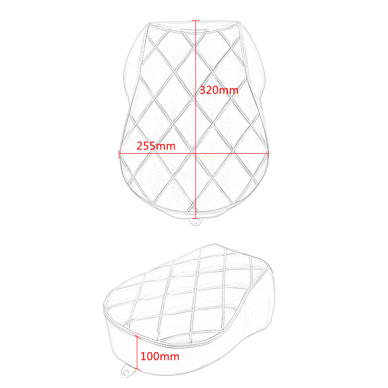 Pernă de piele pentru banchetă spate și geantă pentru Harley 883 (XL1200) – BCZMT