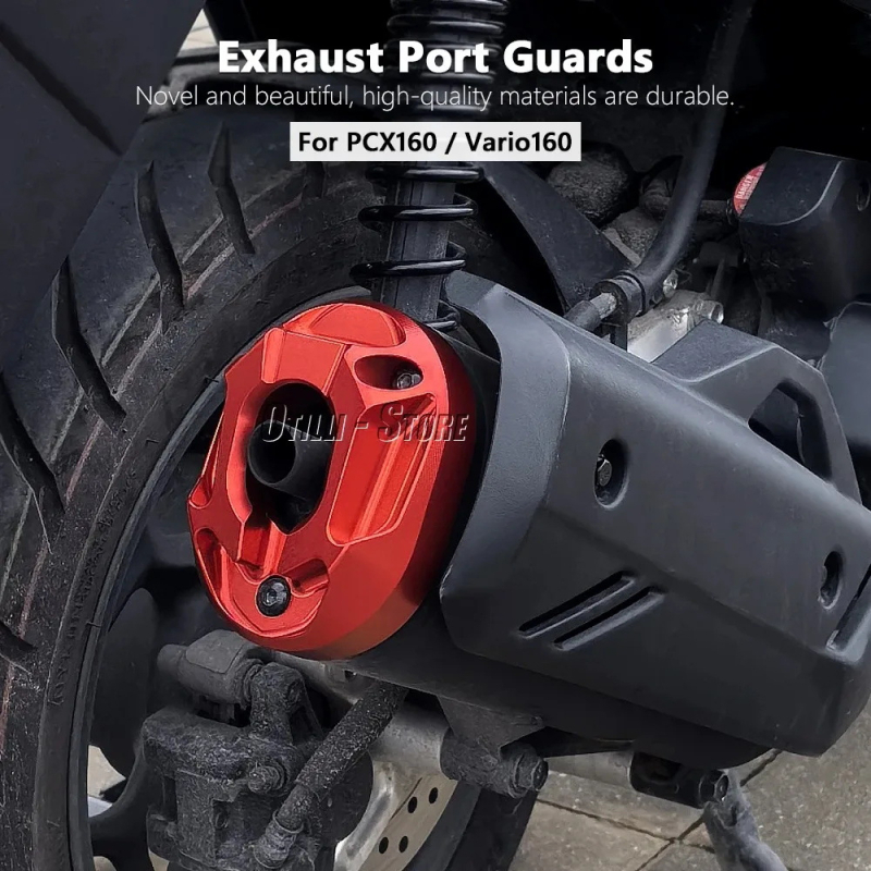 Aluminijski zaštitni poklopac ispušnog sustava za Honda PCX160 / Vario 160 (2021–2023) – dodatak za modifikaciju motocikla