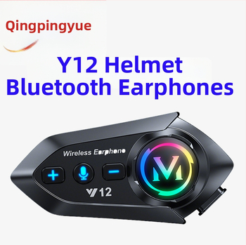 Bluetooth slúchadlo do prilby – obojstranné stereo, BT 5.0, dosah 10 m, 13 h batéria, dvojité spárovanie s telefónmi