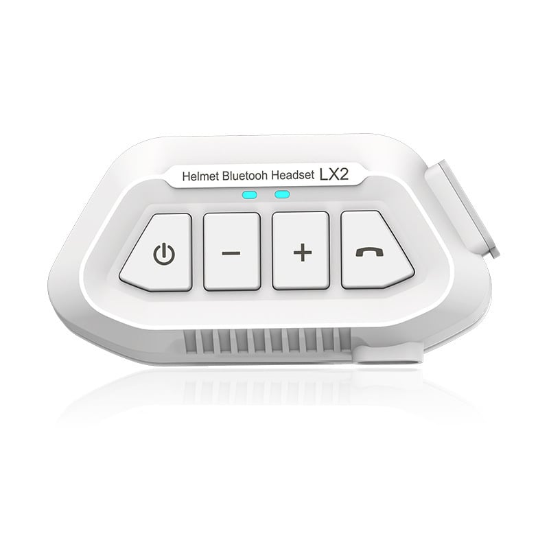 LX2 motorkerékpár sisakhoz Bluetooth headset zajcsökkentéssel, sztereó kétoldali, Bluetooth 5.3, 15 m hatótáv, zene és hívások