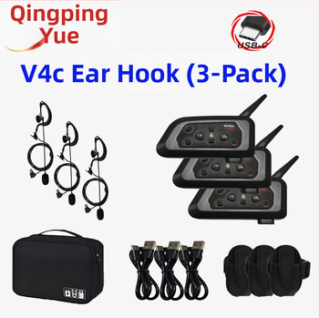 Interkom slúchadlo pre futbalového rozhodcu - Bluetooth 5.0, Nepremokavé, Tlmenie šumu, Dosah 800 m, Výdrž batérie 12 h