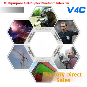 Interkom slúchadlo pre futbalového rozhodcu - Bluetooth 5.0, Nepremokavé, Tlmenie šumu, Dosah 800 m, Výdrž batérie 12 h