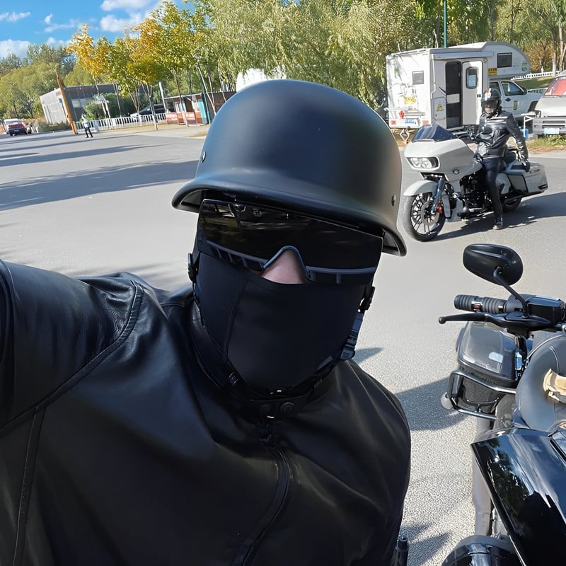 Casca de motocicletă tip semi-jet cu design retro, ABS, certificare 3C, pentru adulți, utilizare pe tot timpul anului