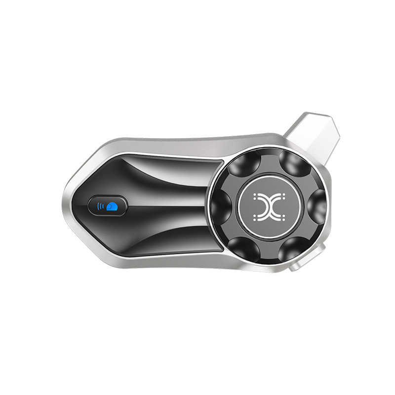 Intercom Bluetooth pentru cască de motocicletă cu rețea Mesh, până la 600 m, baterie 30 h, rezistent la apă și praf, conectare duală la telefoane