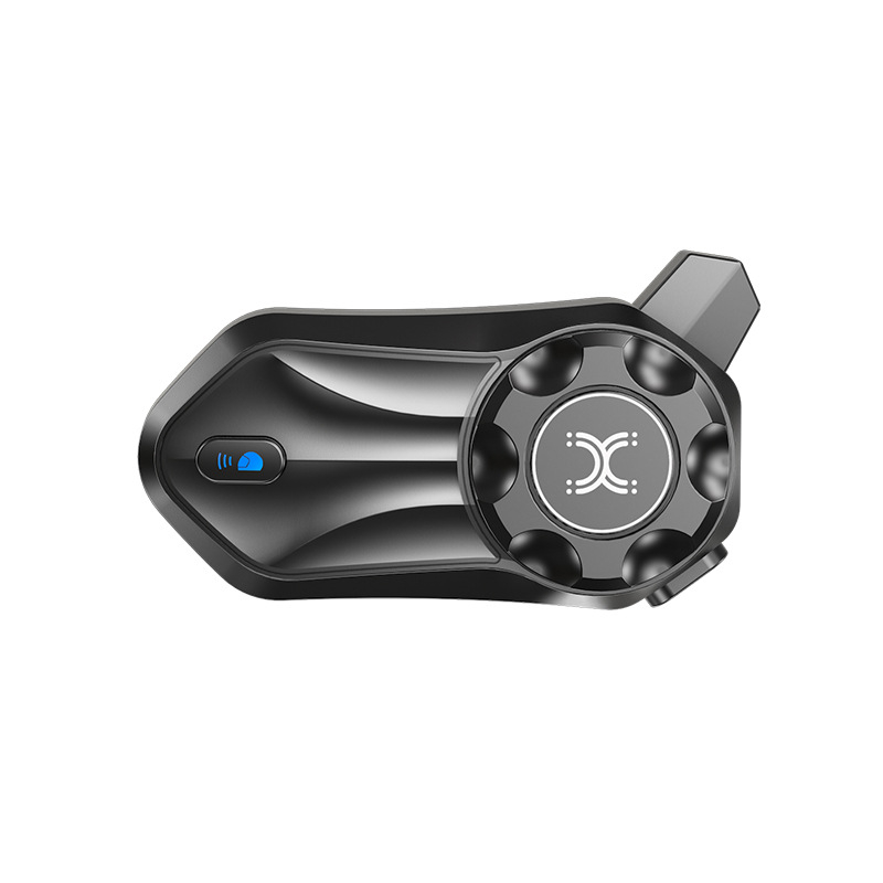 Intercom Bluetooth pentru cască de motocicletă cu rețea Mesh, până la 600 m, baterie 30 h, rezistent la apă și praf, conectare duală la telefoane