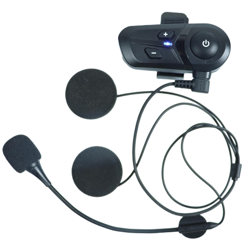 Bluetooth slušalica za motorističku kacigu — dvostrano stereo, Bluetooth 5.3, domet 100 m, baterija 15 h, vodootporna i prašini otporna, glazba i hands-free pozivi