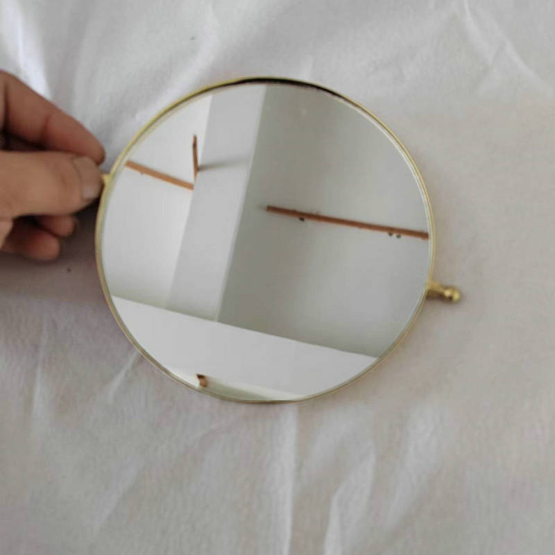 Kozmetičko kružno ogledalo, bez okvira, neelektrično, za spavaću sobu ili kupaonu, prilagodljivo