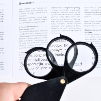 Ogledalo s 3 paneli, prijenosno i sklopivo, 15x povećanje - TOP YJ7003