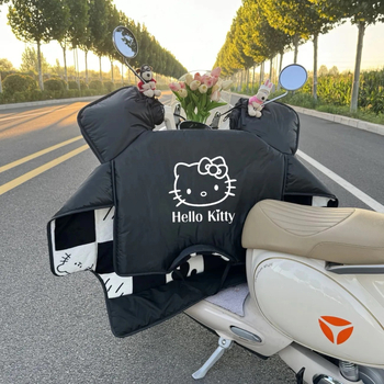 Κουβέρτα ανεμοπροστασίας με φλις επένδυση για μοτοσικλέτες και ηλεκτρικά οχήματα, πολυεστέρας, αδιάβροχη, χειμερινή χρήση