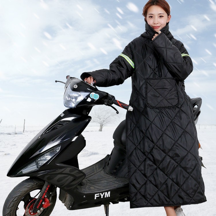 Αντιανεμικό μπουφάν από ύφασμα Oxford, αδιάβροχο, ενιαίο σχέδιο, κατάλληλο για τρίκυκλο, μοτοσικλέτα και ηλεκτρικό όχημα.