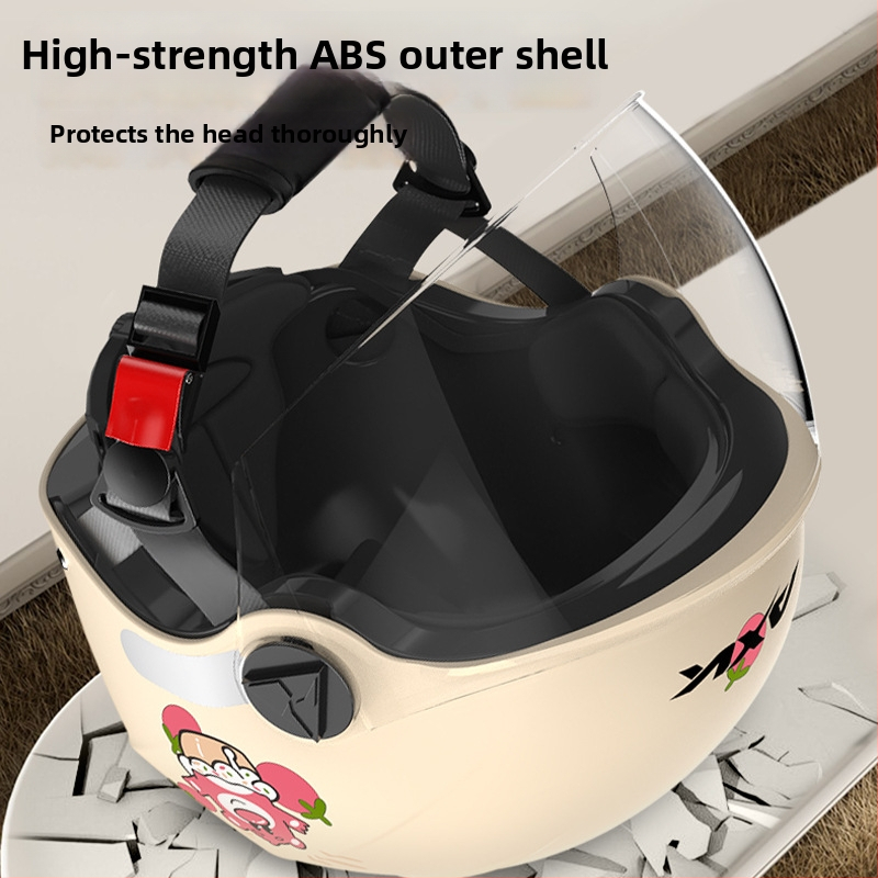 Kaciga za električni motocikl, ABS, Polu-šlem, Odrasli, GB811-2022A