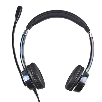 Bain FC22USB slušalice s dvostrukim mikrofonom i redukcijom šuma, USB, za testove slušanja i govora, frekvencijski raspon 100-6800 Hz, impedancija 150 Ω, osjetljivost 110±3 dB