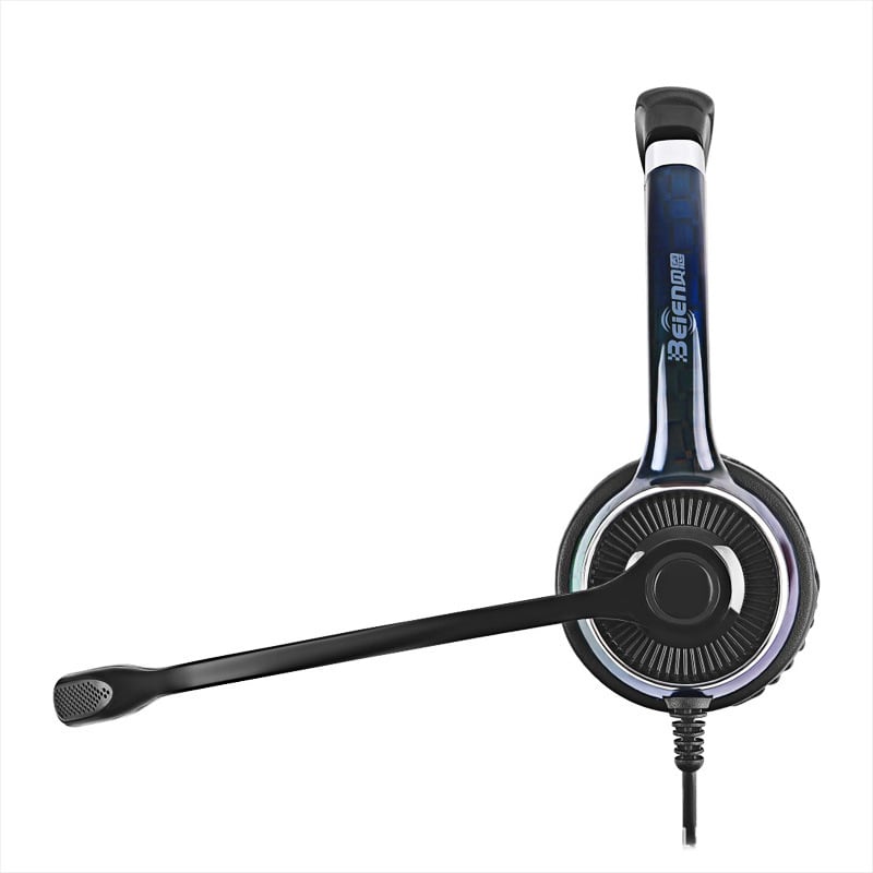 Bain FC22USB slušalice s dvostrukim mikrofonom i redukcijom šuma, USB, za testove slušanja i govora, frekvencijski raspon 100-6800 Hz, impedancija 150 Ω, osjetljivost 110±3 dB