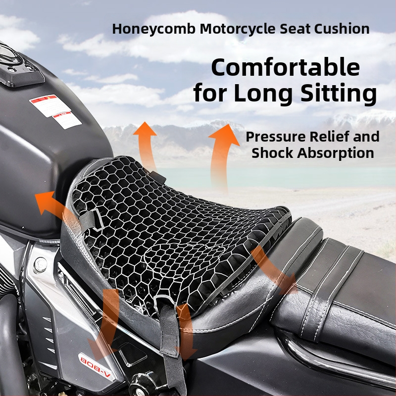 Sjedalo za motocikl s šesťotučh olikom štruktúrom, Youtai brend, TPE materijal, Full-Helmet stil