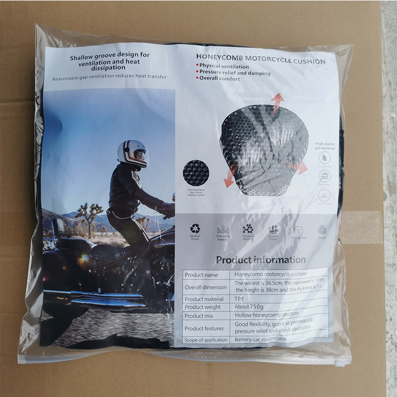 Sjedalo za motocikl s šesťotučh olikom štruktúrom, Youtai brend, TPE materijal, Full-Helmet stil