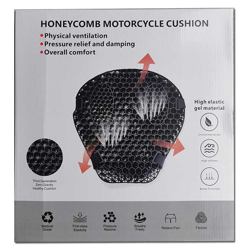 Sjedalo za motocikl s šesťotučh olikom štruktúrom, Youtai brend, TPE materijal, Full-Helmet stil
