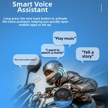 Riding Xia Shi QXS kaciga za motocikl Bluetooth slušalica s daljinskim upravljačem, vodootporna, glasovno upravljanje i glazba