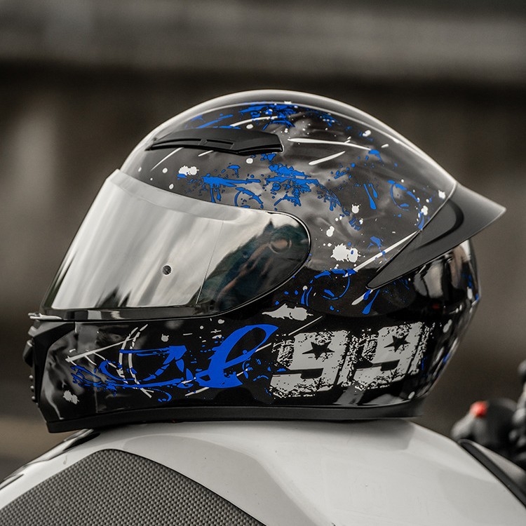 Aishi 3C certificirana kaciga za motocikl s punim licem, Bluetooth, za sve sezone