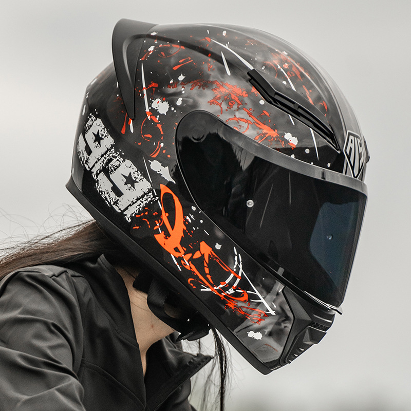 Aishi 3C certificirana kaciga za motocikl s punim licem, Bluetooth, za sve sezone