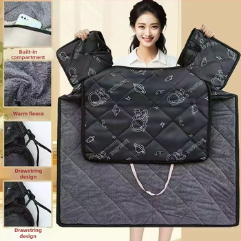 Flísové zateplené proti vetru obliečka pre elektrické vozidlá, univerzálne pre motocykle a elektrické skútre, vodotesná, zimná hrúbka