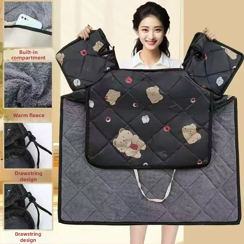 Flísové zateplené proti vetru obliečka pre elektrické vozidlá, univerzálne pre motocykle a elektrické skútre, vodotesná, zimná hrúbka