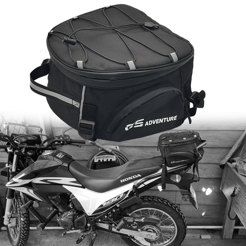 Torba za kacigu za motocikl na stražnje sjedalo, kompatibilna s BMW R1200GS/R1250GS, velika kapaciteta, vodootporna platnena torba