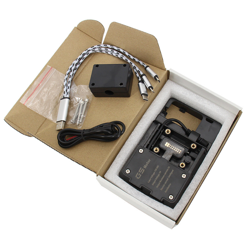 Držač navigacije za motocikl s USB punjačem i bežičnim punjenjem, universalni, kompatibilan s BMW R1250GS, F900R, F850GS, R1300GS