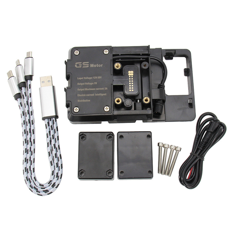 Držač navigacije za motocikl s USB punjačem i bežičnim punjenjem, universalni, kompatibilan s BMW R1250GS, F900R, F850GS, R1300GS