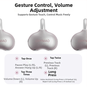Open-Ear Bluetooth slušalice s AI prijevodom, vodootporne, trajanje baterije 4–8 h, Bluetooth 5.4