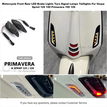 Otili LED pokazivači smjera za Vespa Sprint Primavera, prednji i stražnji, četverodijelni set, kompatibilan s Piaggio Vespa Sprint 125/150