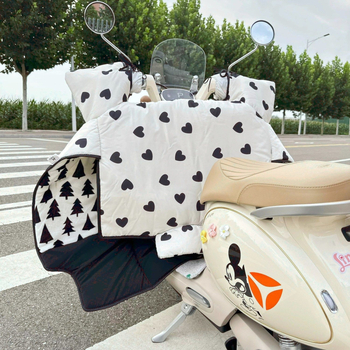 Κάλυμμα ανέμου για ηλεκτρικά οχήματα και μοτοσικλέτες με χειμερινή βελούδινη επένδυση, αδιάβροχο και ανθεκτικό στον άνεμο, πολυεστερικό ύφασμα, κατάλληλο για όλες τις εποχές