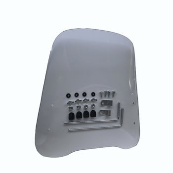 Мотоциклетен преден ветробран - универсален модел, висококачествена пластмаса, прозрачен